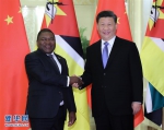 （时政）习近平会见莫桑比克总统纽西 - 中国山东网