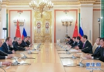 6月5日，国家主席习近平在莫斯科克里姆林宫同俄罗斯总统普京会谈。 新华社记者 谢环驰 摄 - 中国山东网