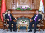 6月15日，国家主席习近平在杜尚别同塔吉克斯坦总统拉赫蒙会谈。新华社记者 谢环驰 摄 - 中国山东网