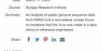 漏洞百出!美科学家驳斥“新冠病毒源于实验室” - 中国山东网