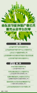 “绿色”升级找他们！山东已有10家节能环保公共服务示范平台 - 中国山东网